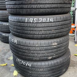 14” Tires Semi New 195/70/14 With Free Installation $200 Thumbnail