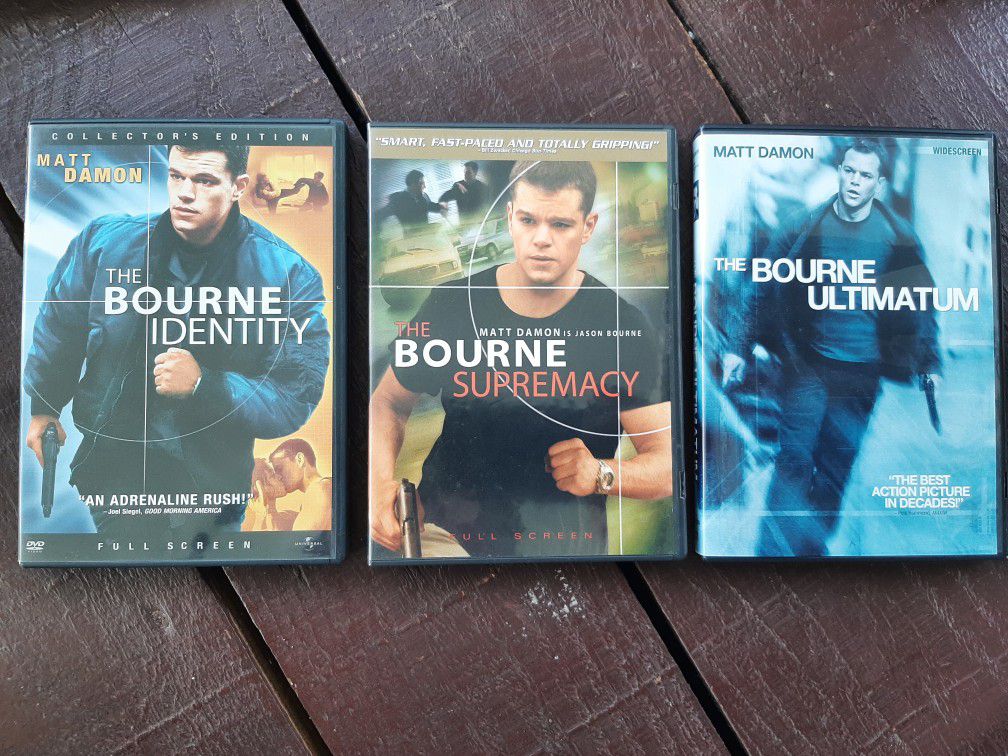 Bourne Trilogy Matt Damon DVD Movies