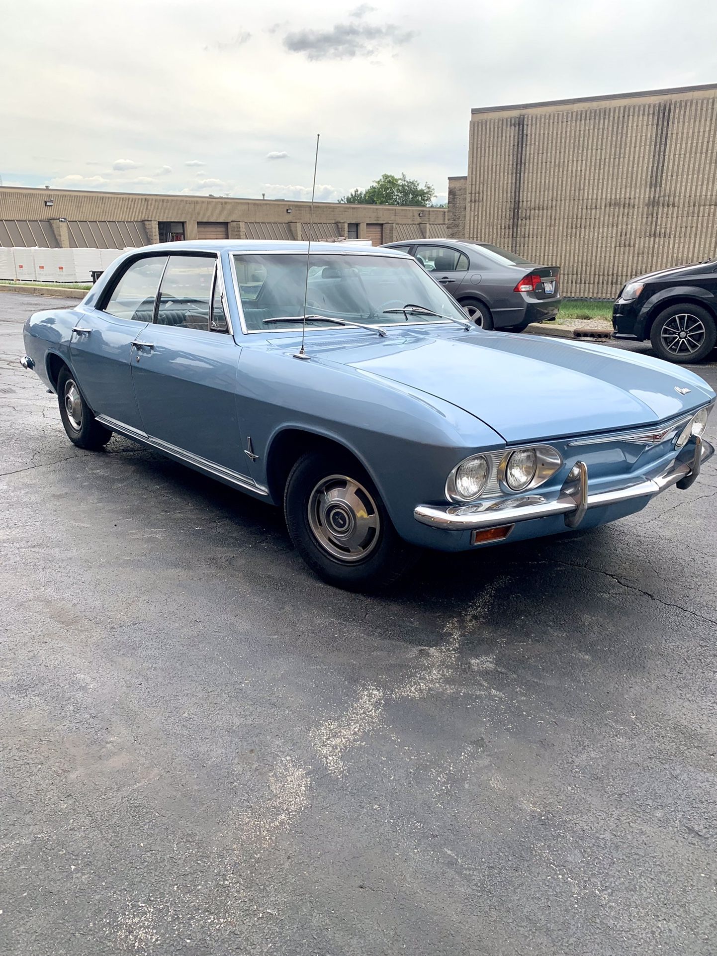 1965 Chevrolet Corvair Sedan. Light Blue. Start, Run And Drive.