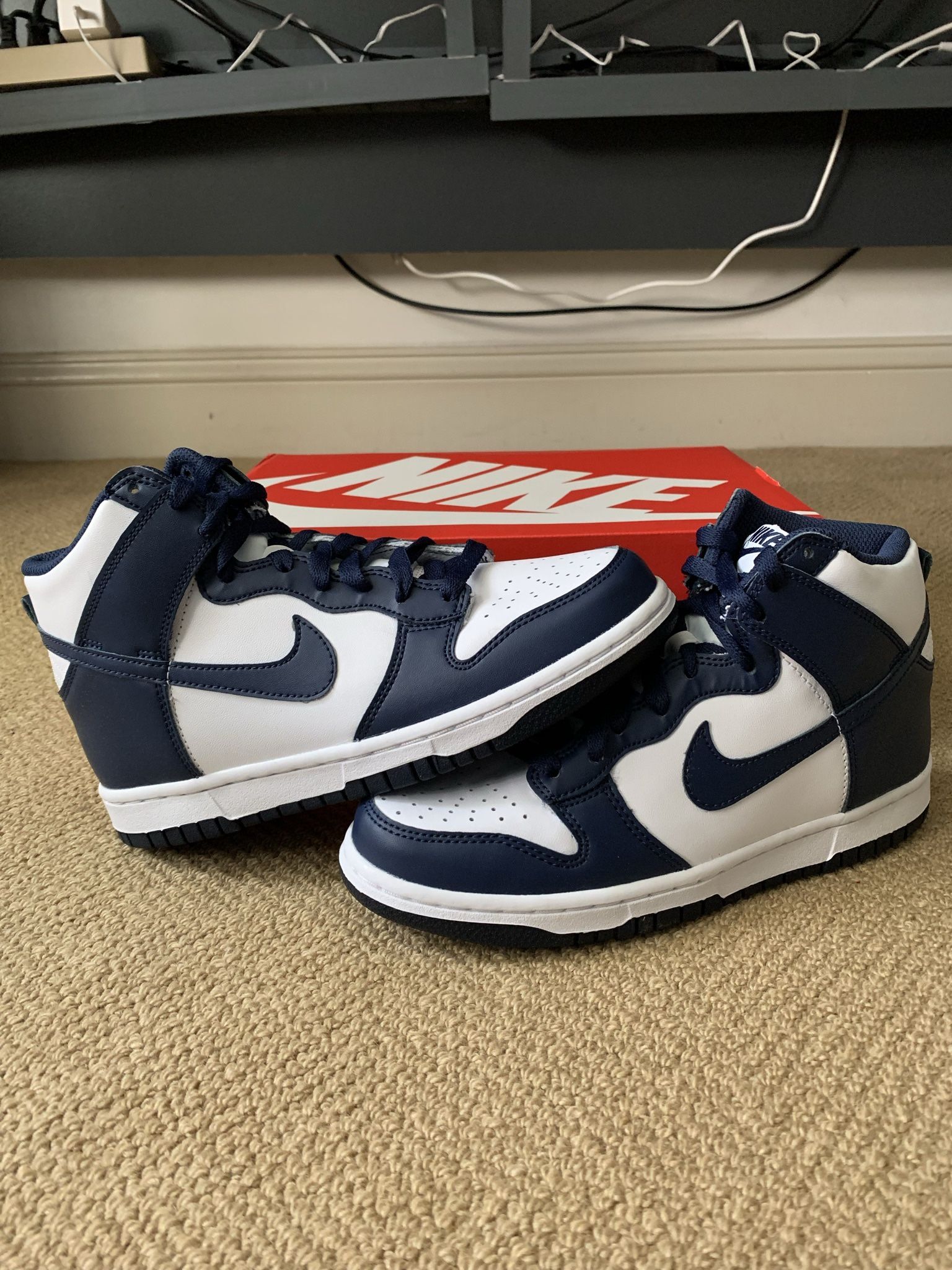 Nike Dunk High Championship Navy GS (Size 7Y)