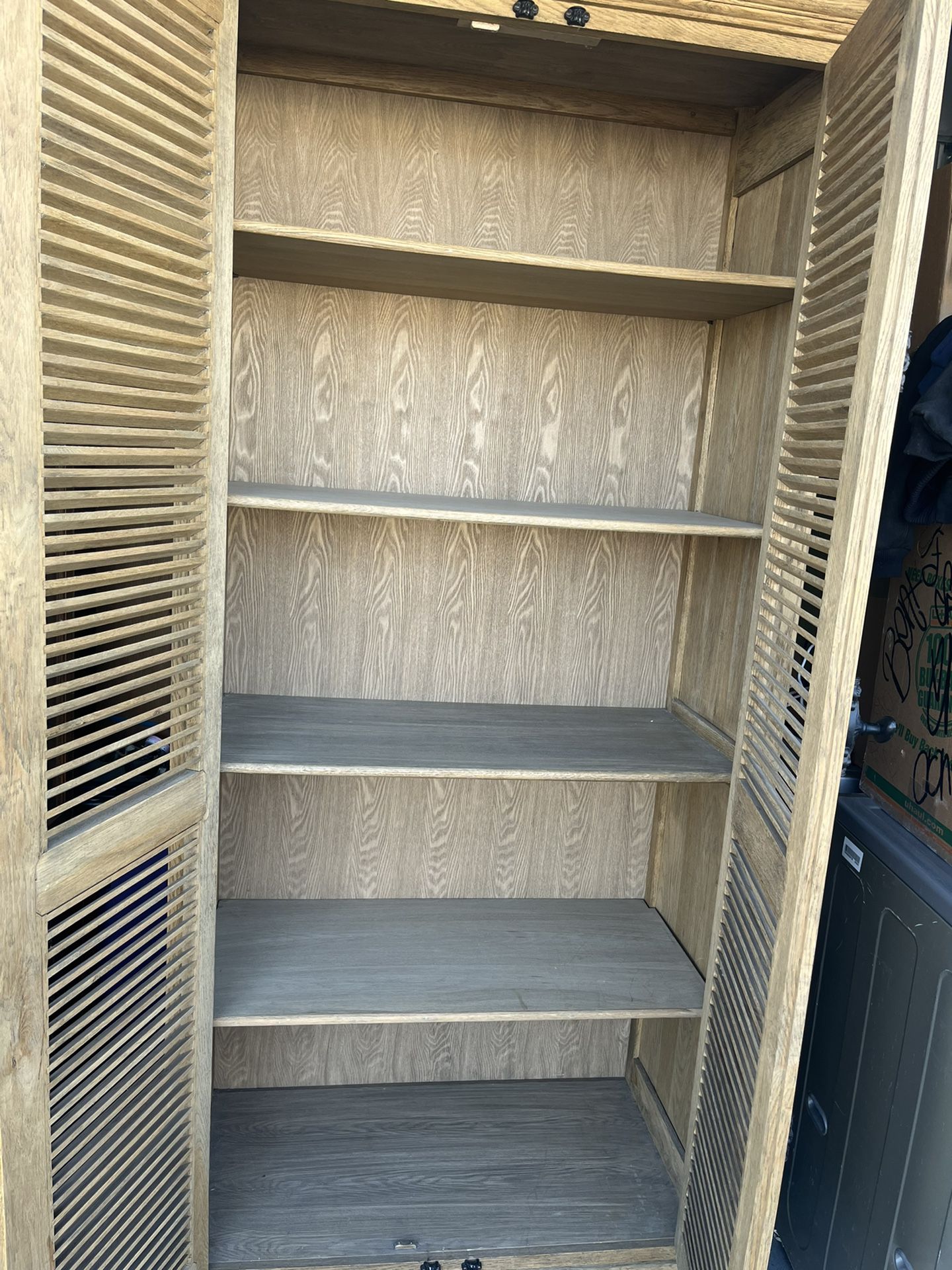 Ethan Allen Storage Cabinet 42”x21”x90”