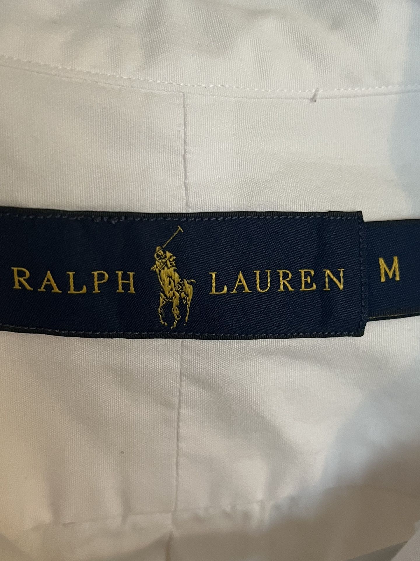 Mens Ralph Lauren White Dress Shirt