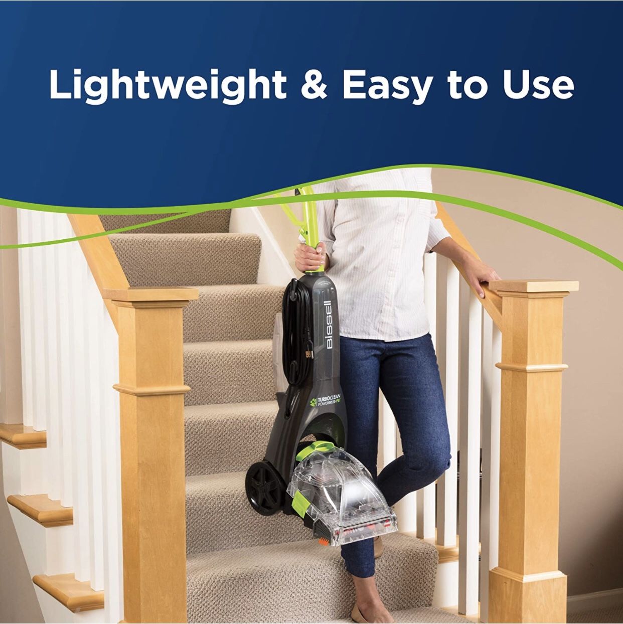 NEW! BISSELL Turboclean Powerbrush Pet Upright Carpet Cleaner Machine and Carpet Shampooer, 2085