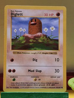 Diglett Shadowless Vintage Pokémon Card  Thumbnail