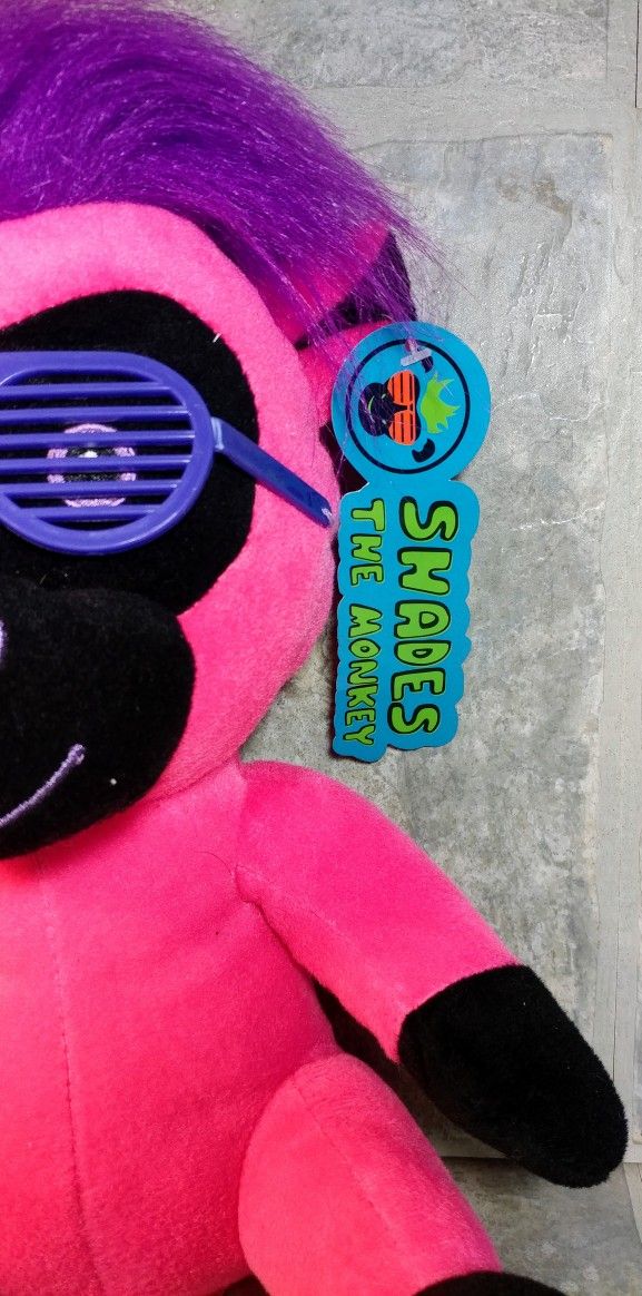Shades The Pink Monkey Cool Looking Shades On This Monkey Plush. Plush Monkey Stands 13" Tall.
S-8 bind