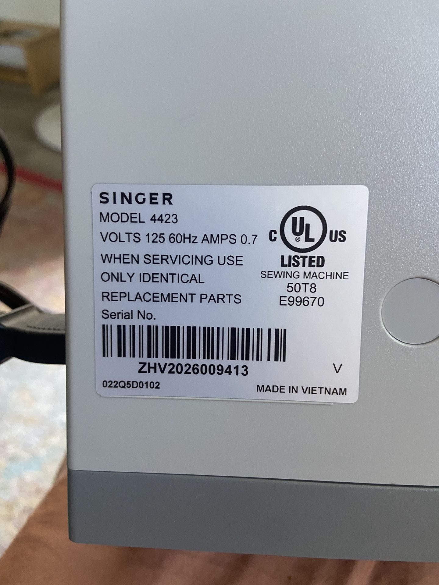 Brand New Singer Sewing Machine