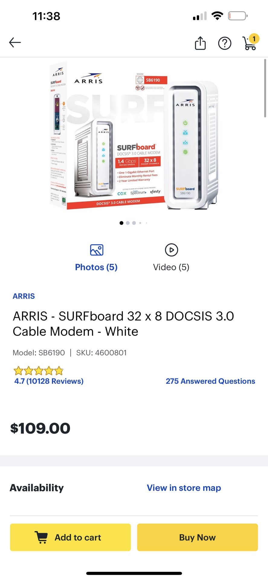 Arris Modem 32 X 8