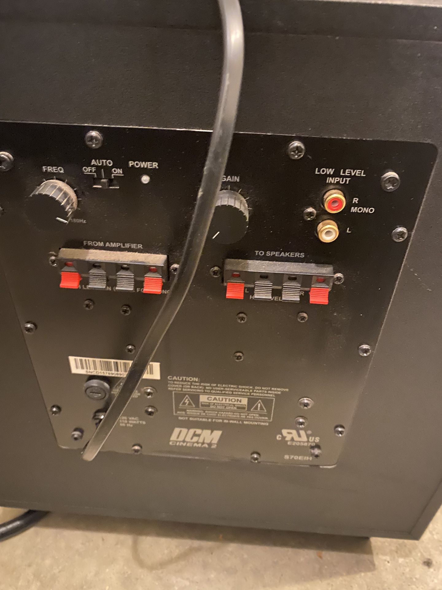 DCM Cinema 2 Subwoofer 10 Inch