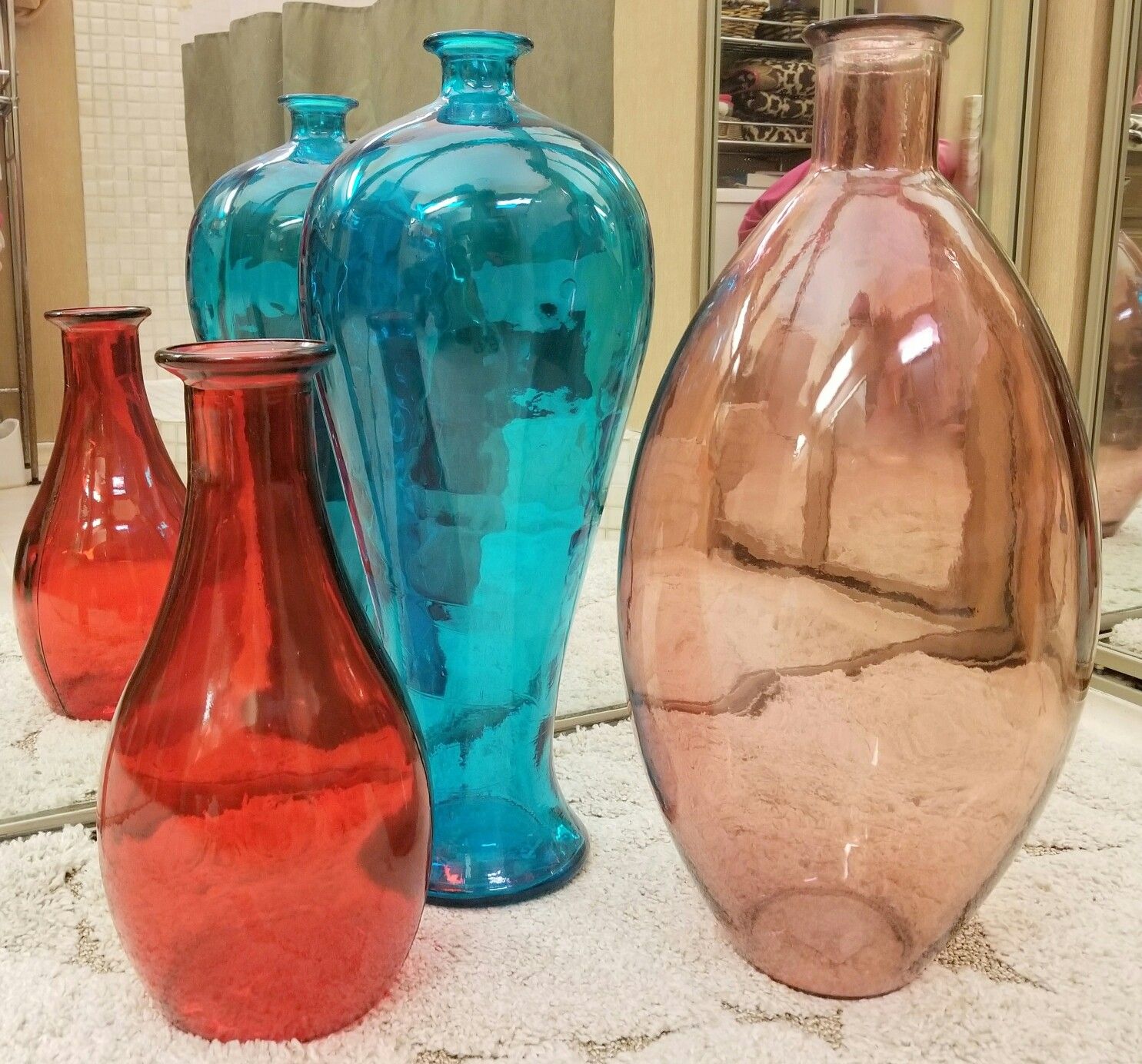 Large Colored Glass Decorative Vases for Sale in Dallas, TX OfferUp