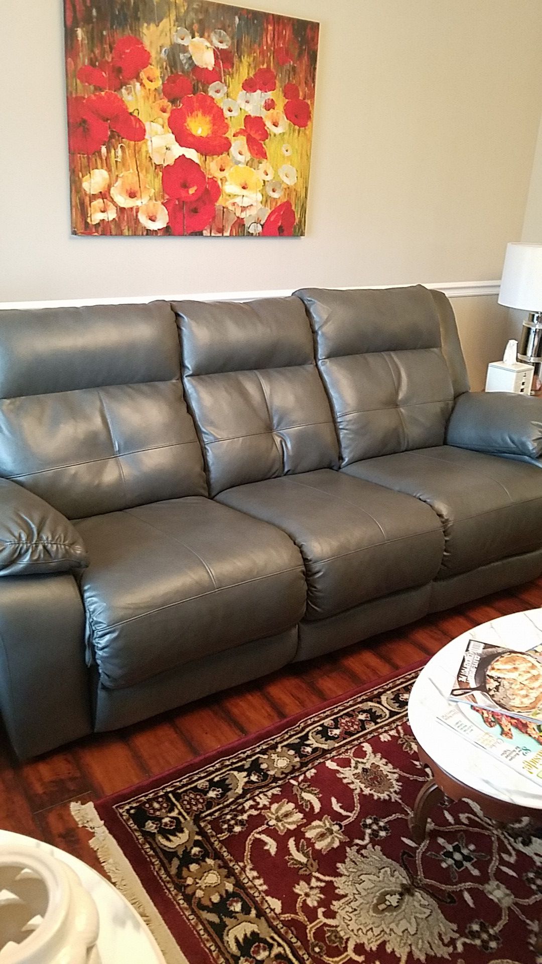 Sofa and loveseat 4 wall hugger recliners