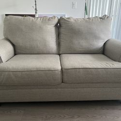 Grey Love Seat And Three Seater  Thumbnail
