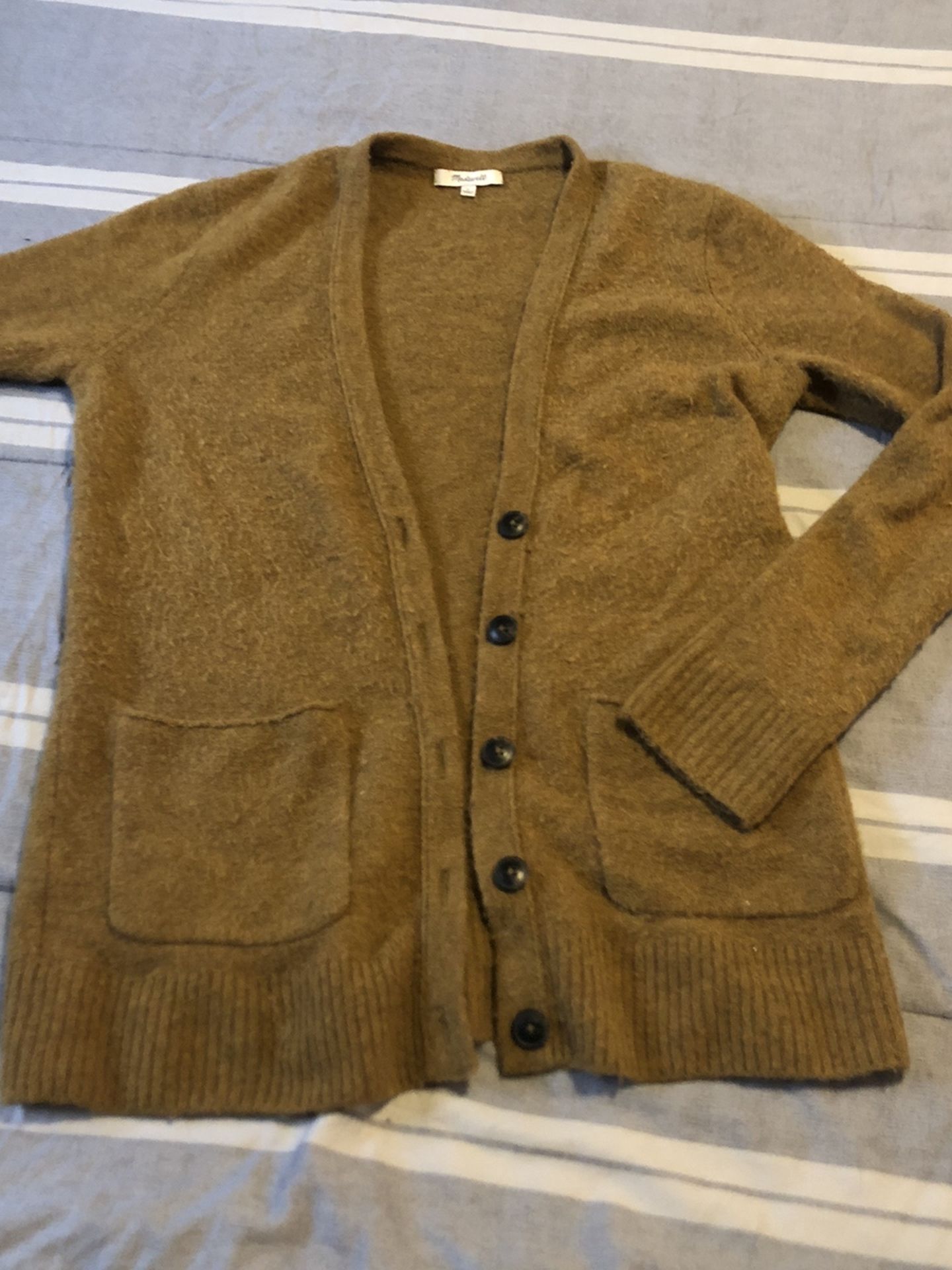 Madewell Merino Wool Blend Cardigan. Fair Condition