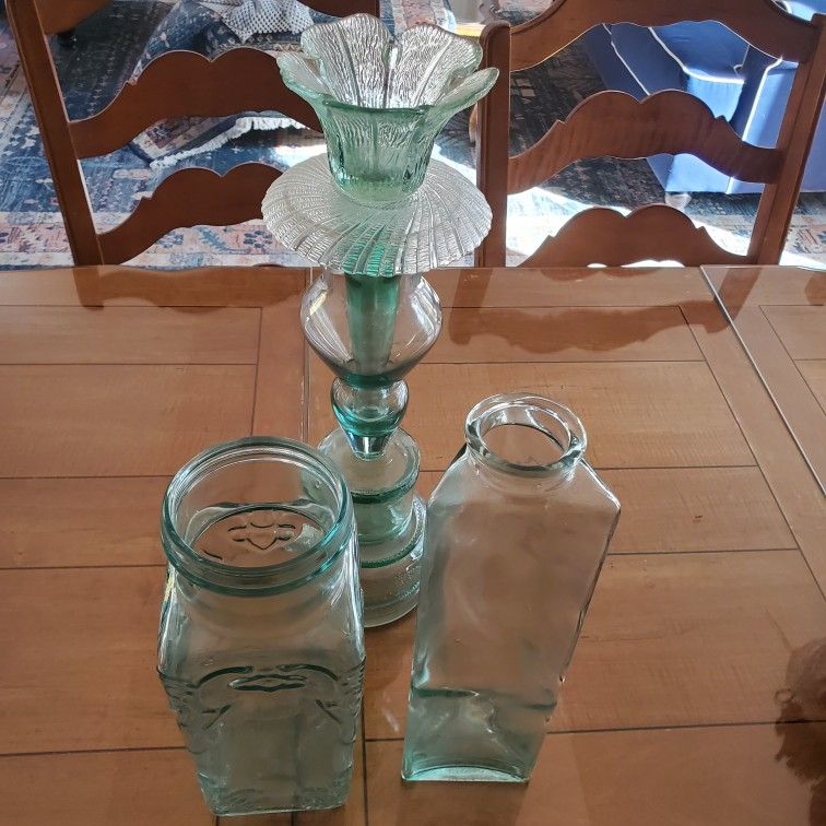 Tall Glass Vases/jars (All For$10)