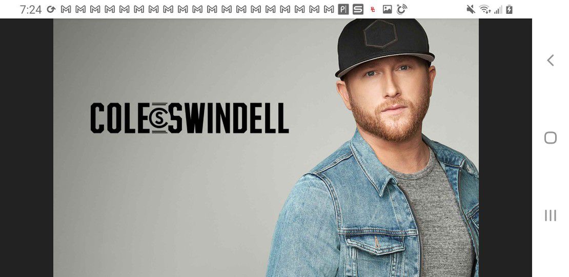 2 Tix Friday Night COLE SWINDELL AT BILLY BOBS NO FEES