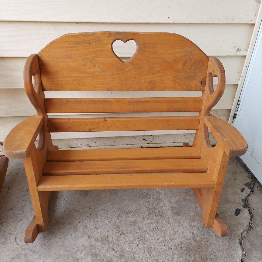 Children's Hand Made Wood Rockers