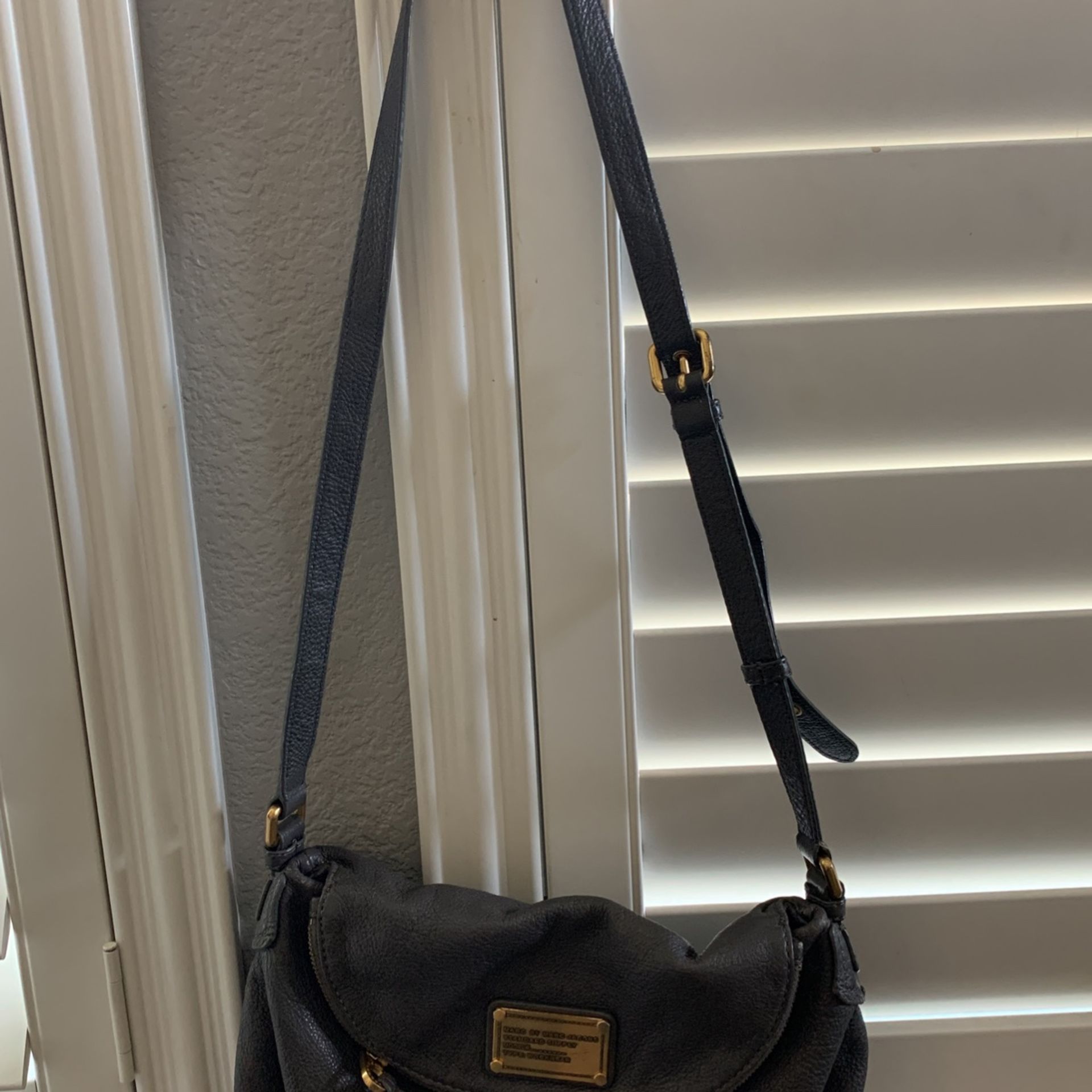 Gray Leather Marc By Marc Jacobs Purse Shoulder Bag
