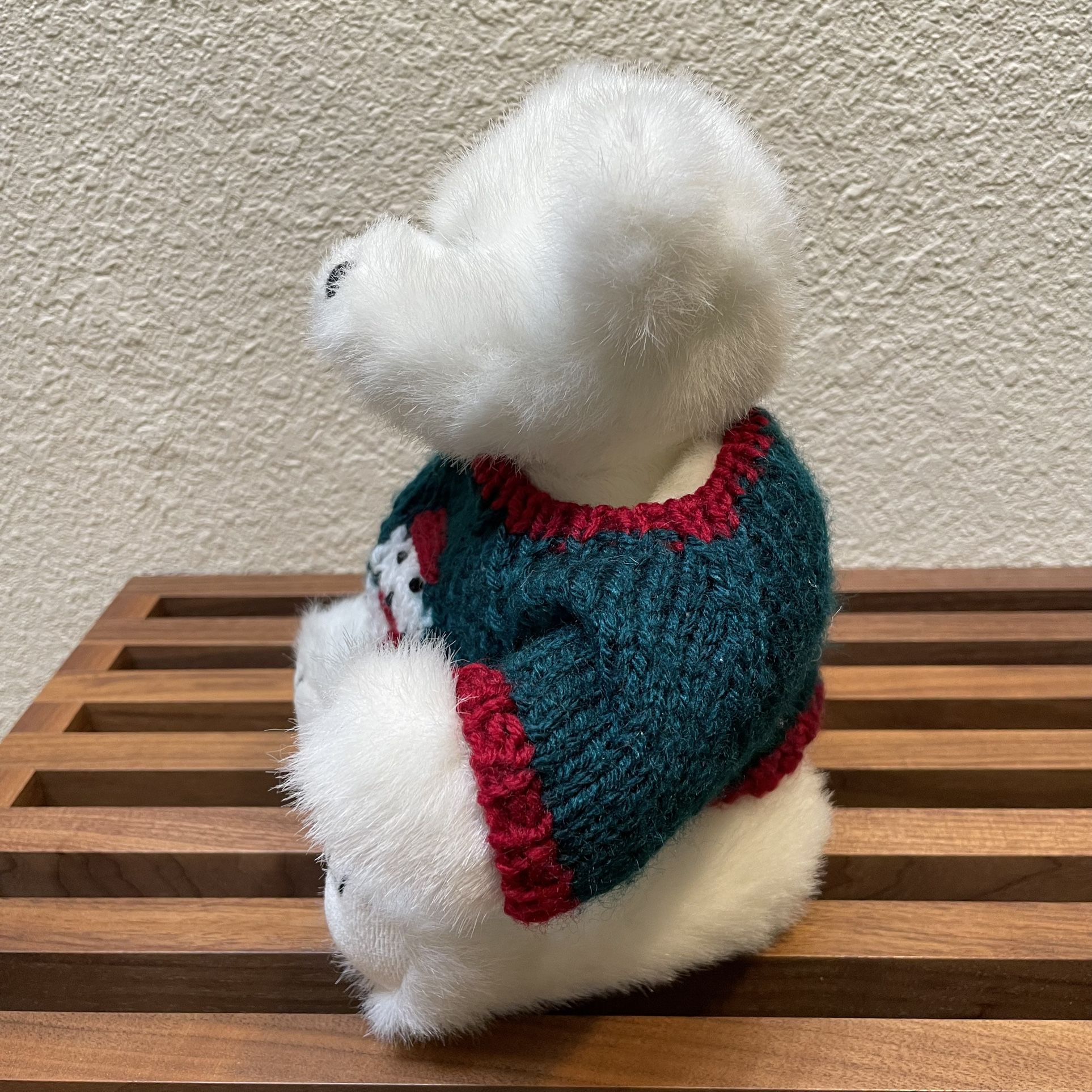 Ellis by Plush Image White Bear with Sweater
