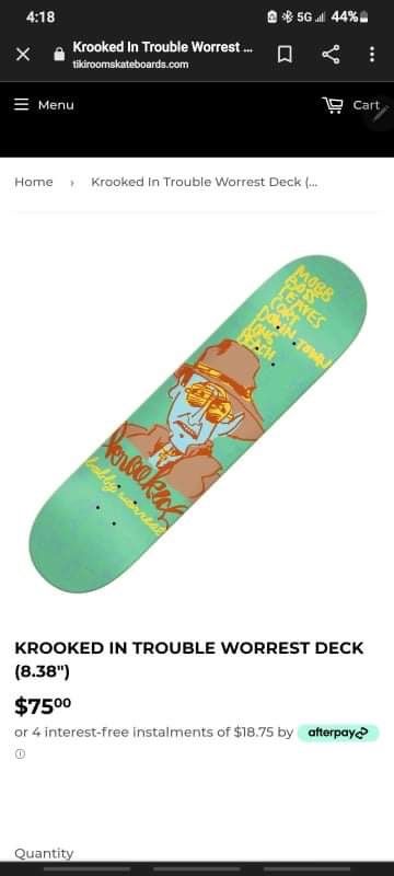 Krooked Board - Independent Trucks - Bones Wheels/Abec Bearings
