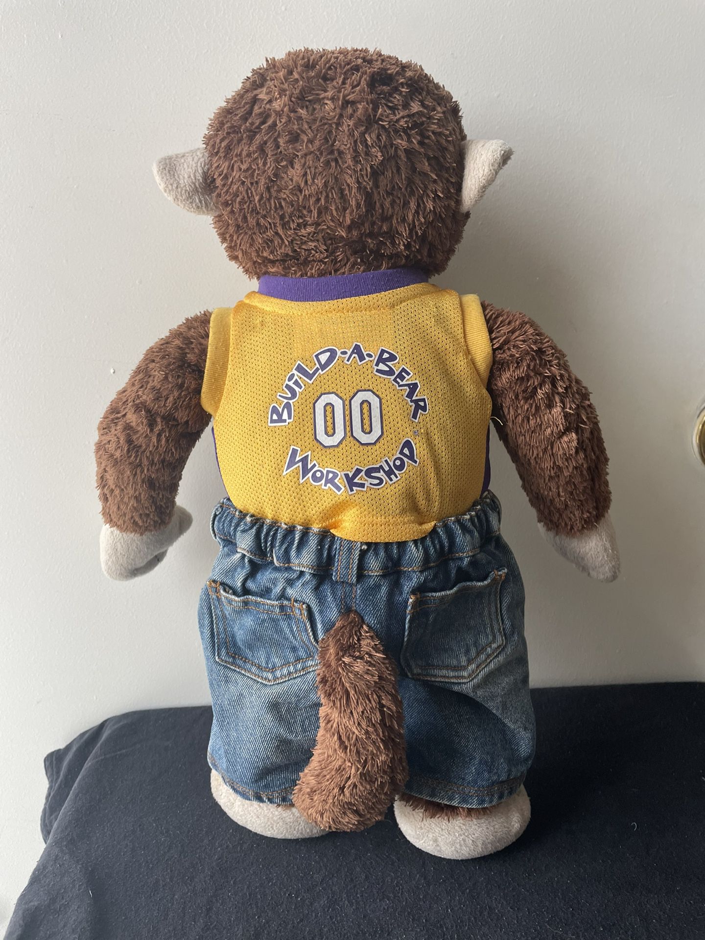 Build A Bear Monkey With Laker Jersey 