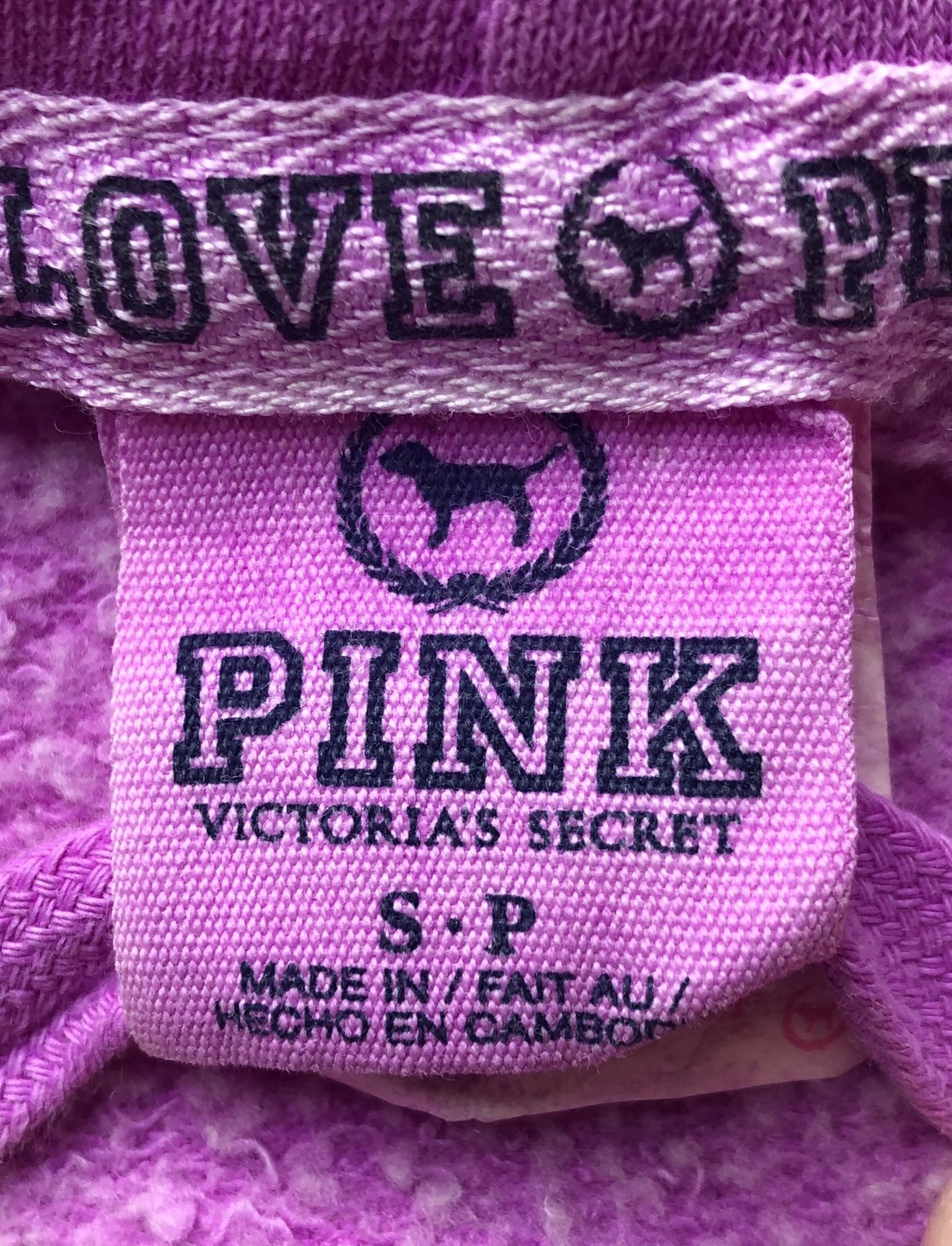 Victoria’s Secret Pink Zip Up Hoodie With Pockets 