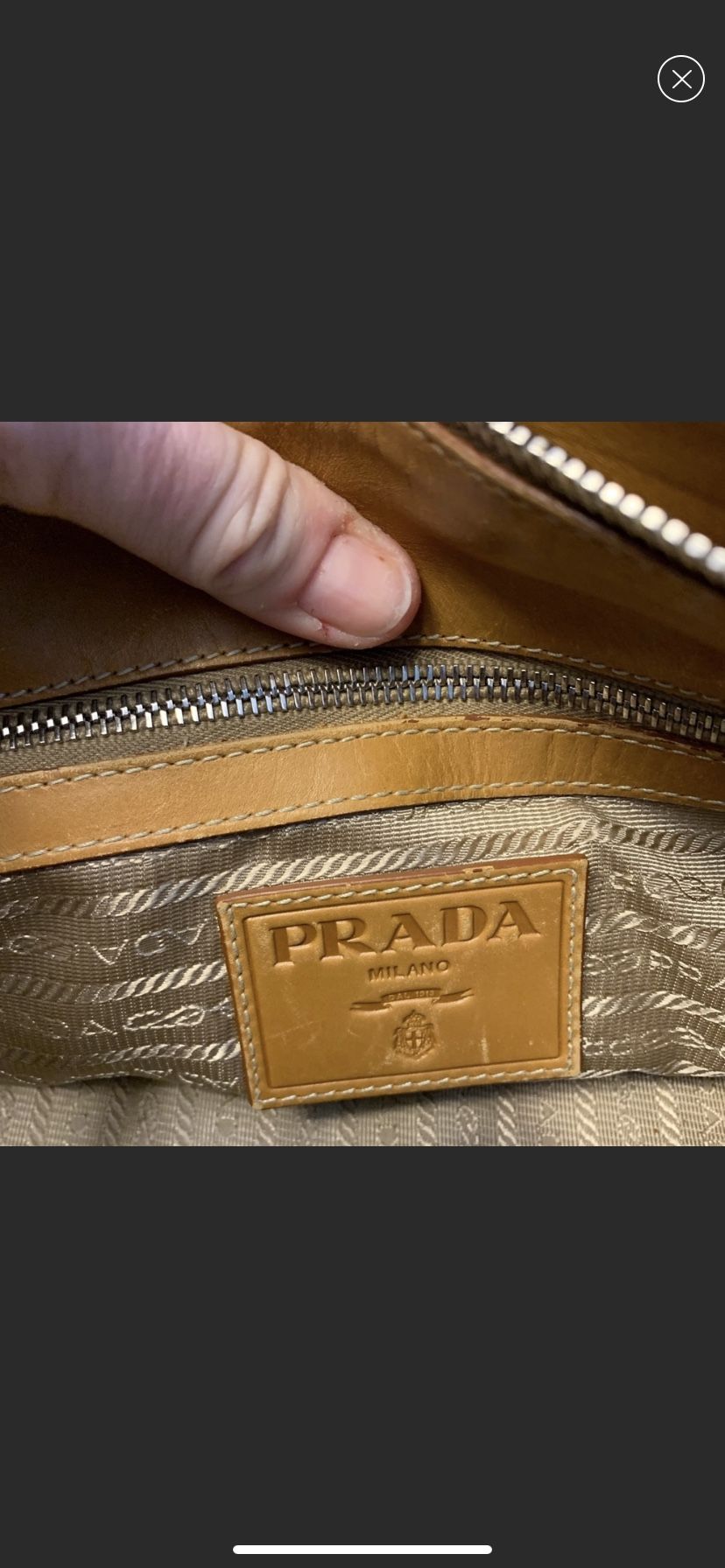 Authentic Prada Logo Jacquard bag
