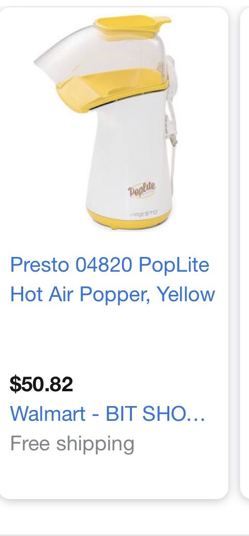 Presto Pop Lite Hot Air Popper