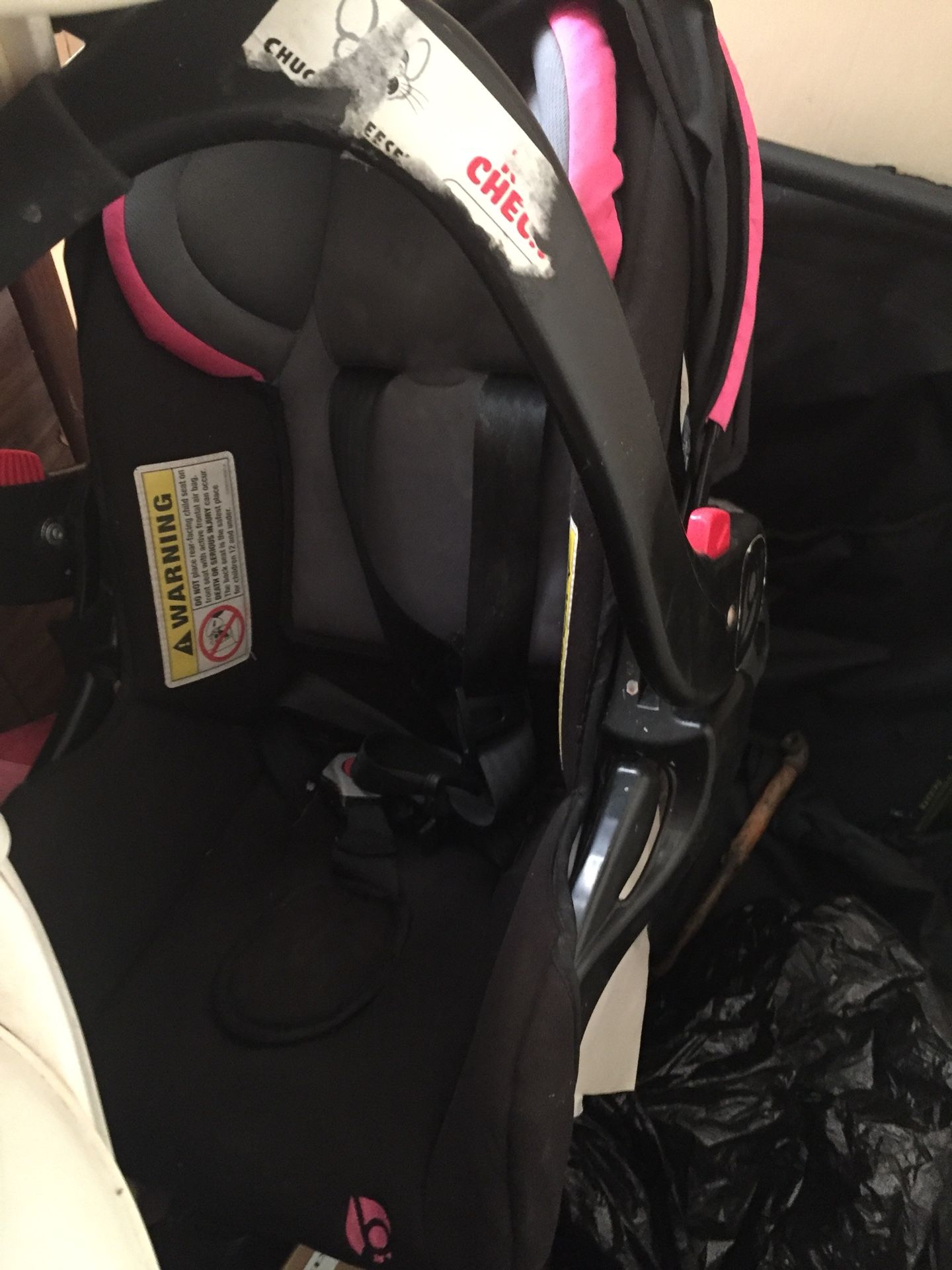 Infant girl car seat
