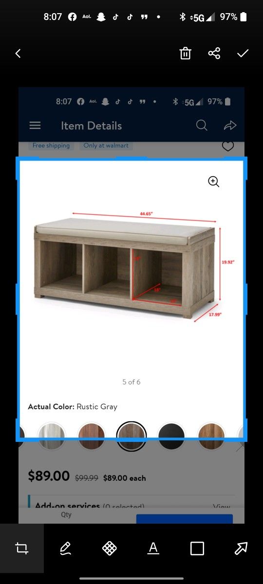 3 Drawer Bench