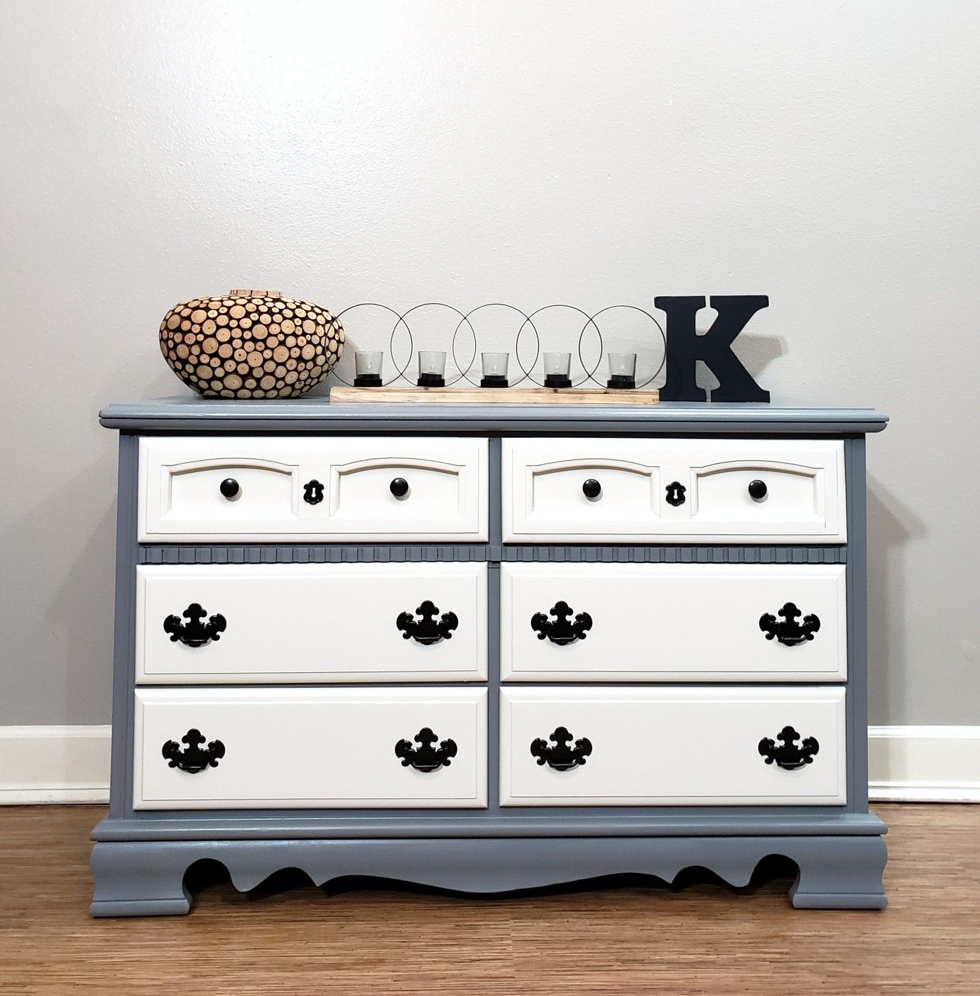 Beautiful hand painted Basset dresser