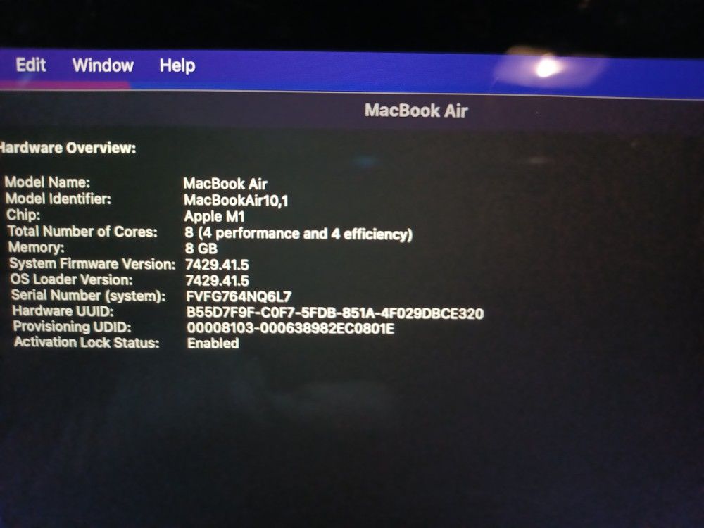 MacBook Air M1 (2020) A2337