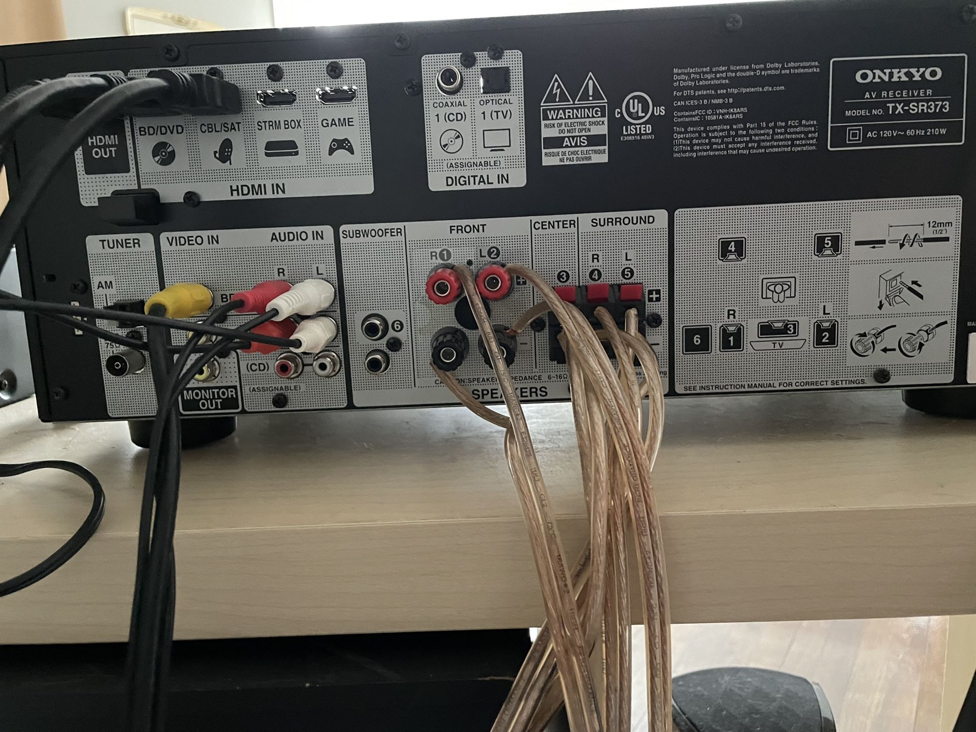 Onkyo 5.1-Channel AV Receiver (<100 Use Hours)