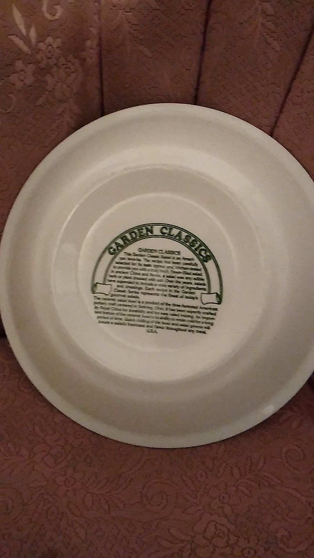 Salad Bowl By Royal China, Retains Cold For Long Periods, Comes With Recipe For Overnight Salad 🥗 Printed On Bottom Of Bowl 🥣.