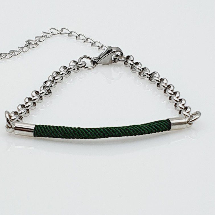 "Simple Stainless Steel Rope Couple Bracelet Set for Women, SHLG1035
 