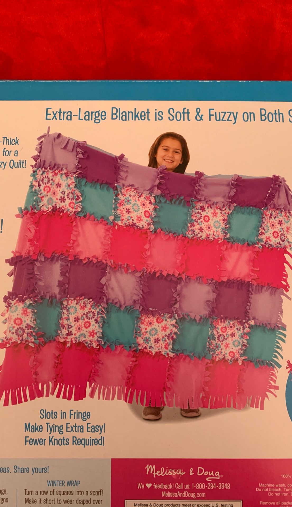 Flower fleece quilt
