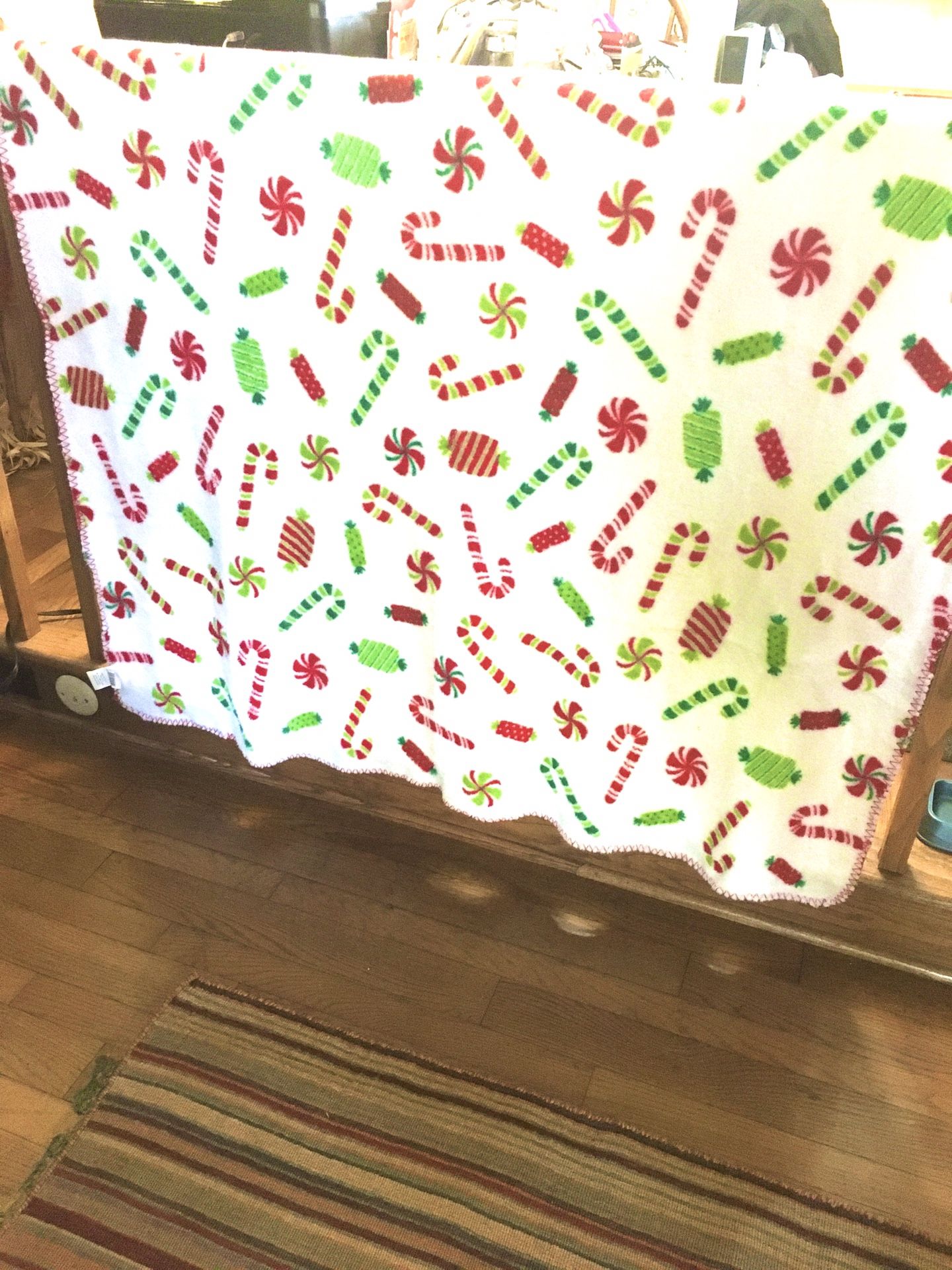 NEW 2 Soft Fleece Christmas Blankets. 5 feet x 4 feet. $5 Each. East Dundee
