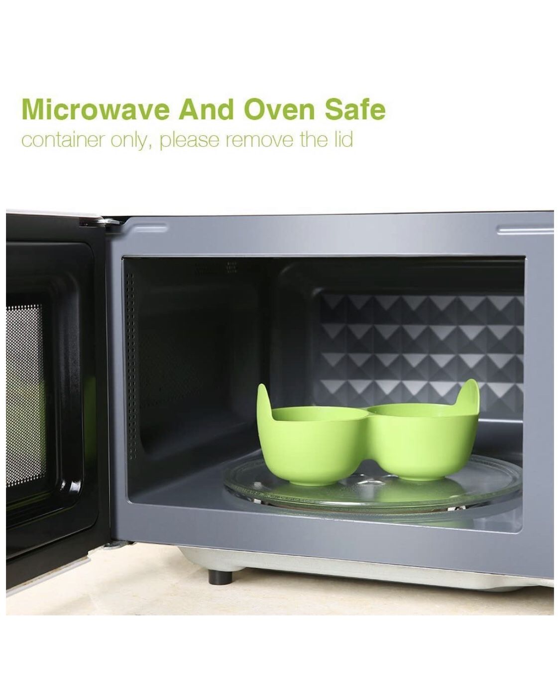 Egg Poacher, Cozzine Egg Cooker Silicone Egg Poaching Cups with Ring Standers,
