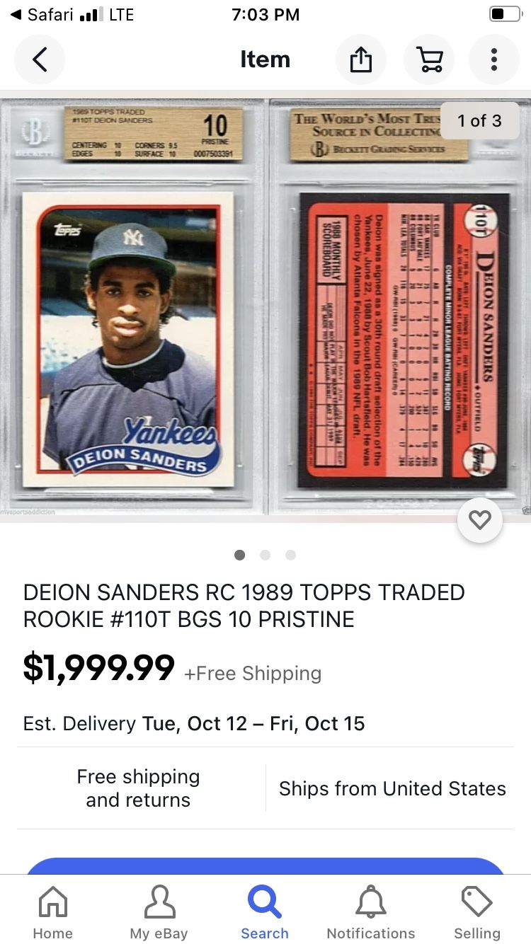 Deion Sanders Cards