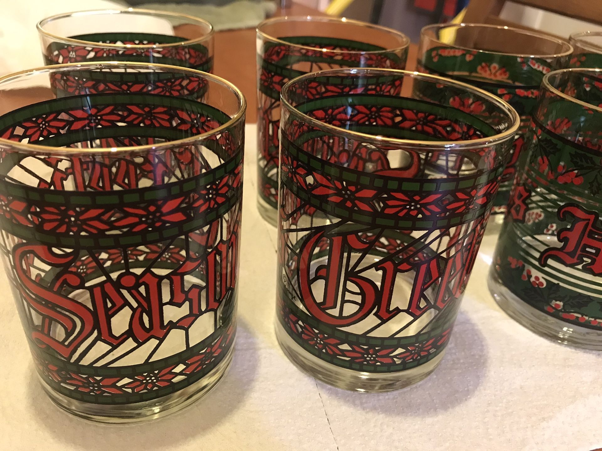Holiday Glasses - Vintage