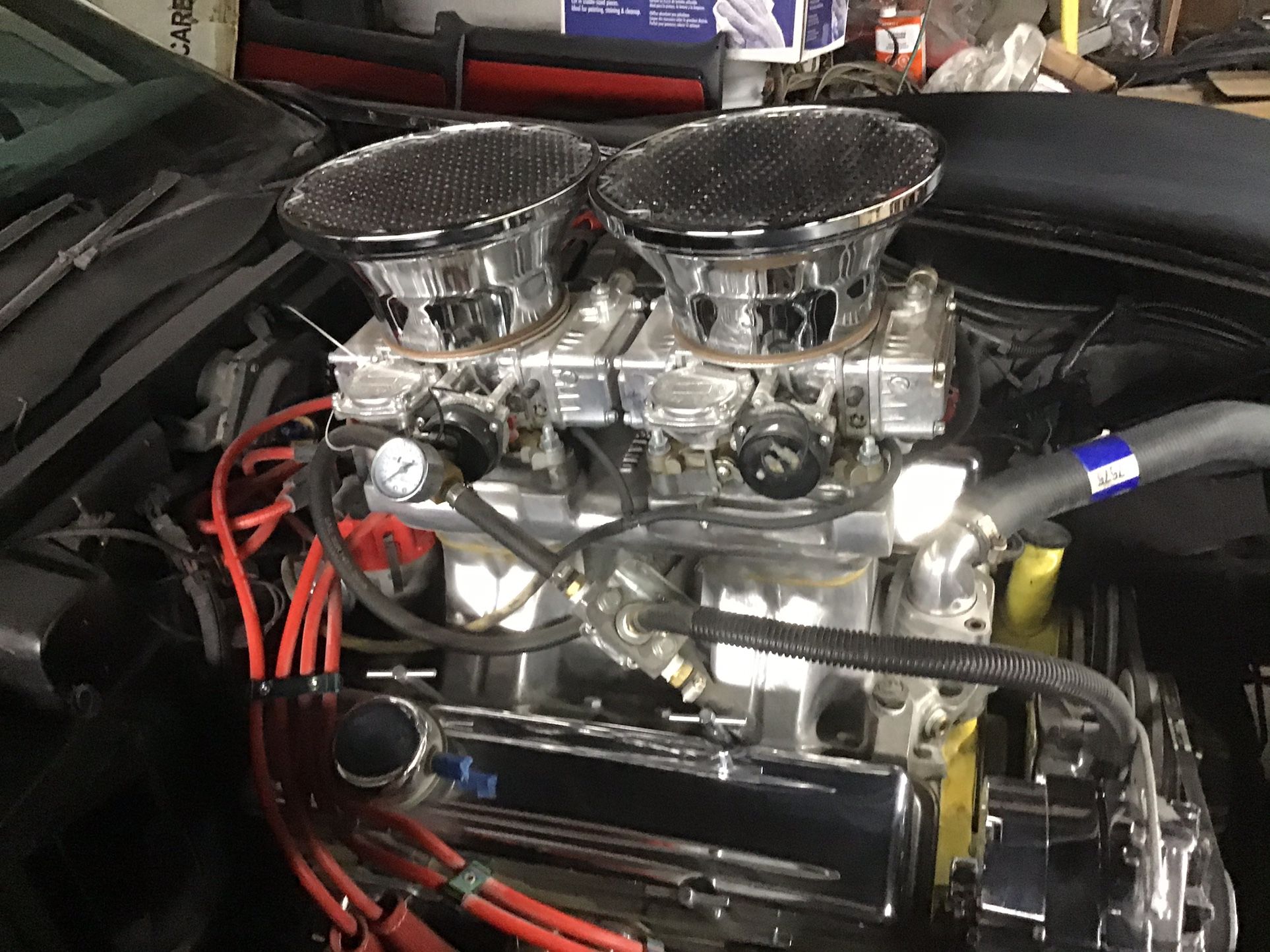 Weiand Polished Tunnel Ram Complete 2x4 Carbs for Sale in Molalla, OR