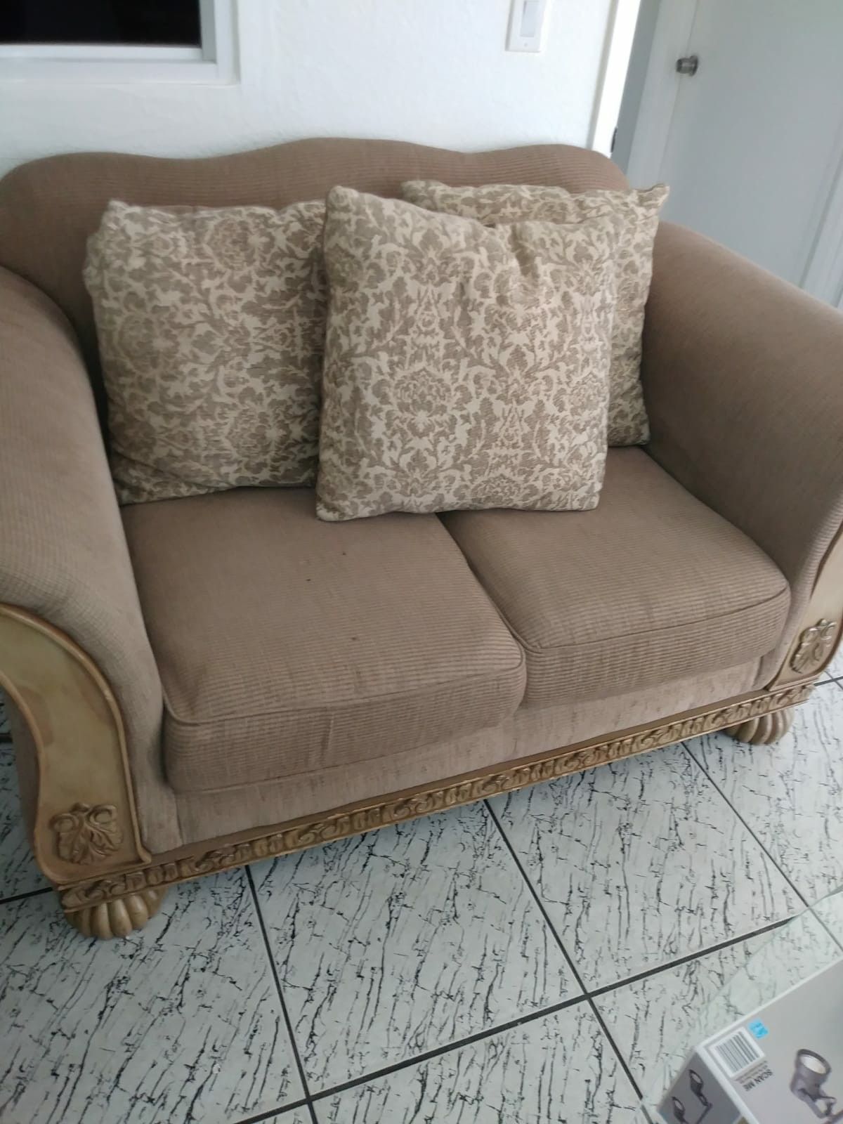 Sofa love seat and chair