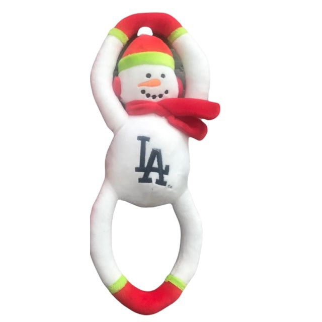 Los Angeles Dodgers Snowman Dog Chew Toy 