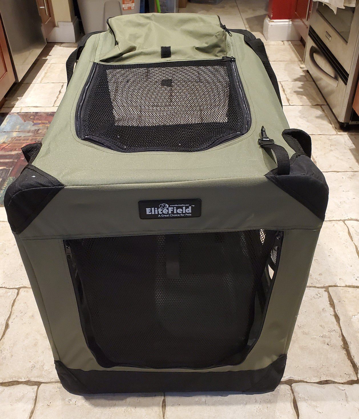 Dog crate foldable