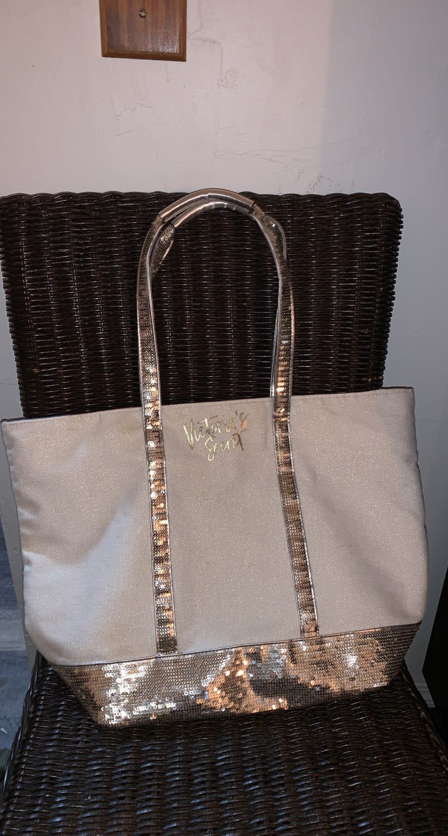 Victoria Secret Tote/purse With Sparkle 