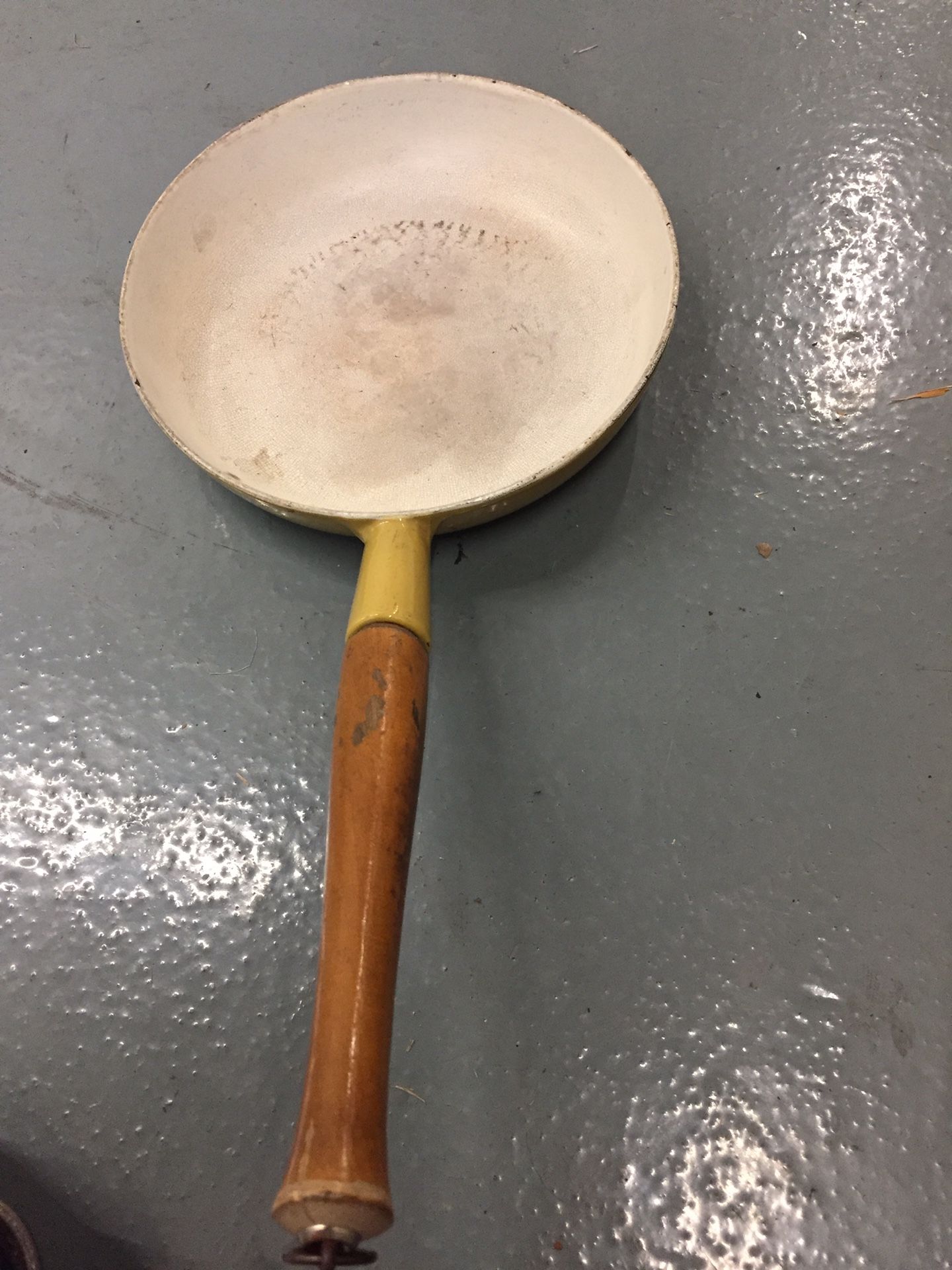 Belgium Enamel over Cast Iron Skillet