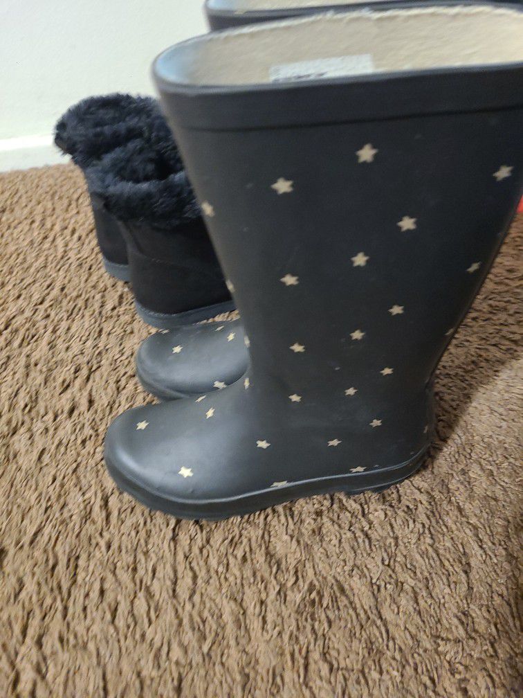 Cat And Jack Girl Rain Boots And Winter Boots 