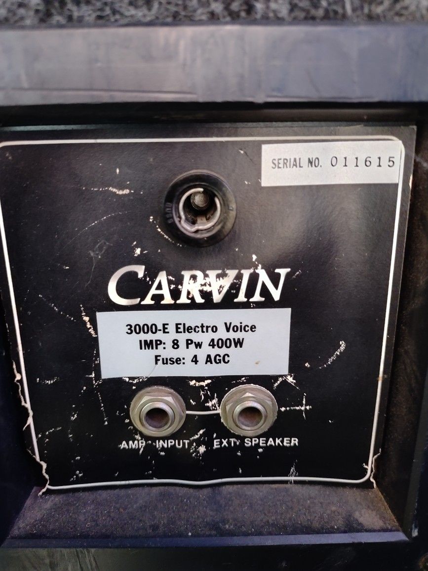 Pair Carvin Speakers