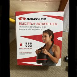 Bowflex SelectTech 840 Kettlebell BRAND NEW FACTORY SEALED kettle bell select tech adjustable bow flex 8-40lbs 40 lb lbs 40lb 8lb 8lbs Thumbnail