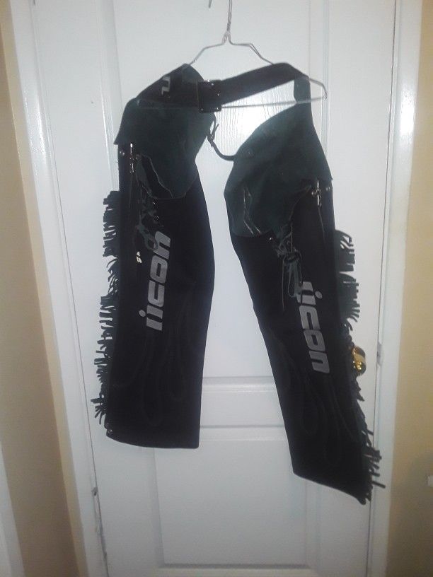 Icon Leather Riding Kitty Jacket And Kitty Chaps