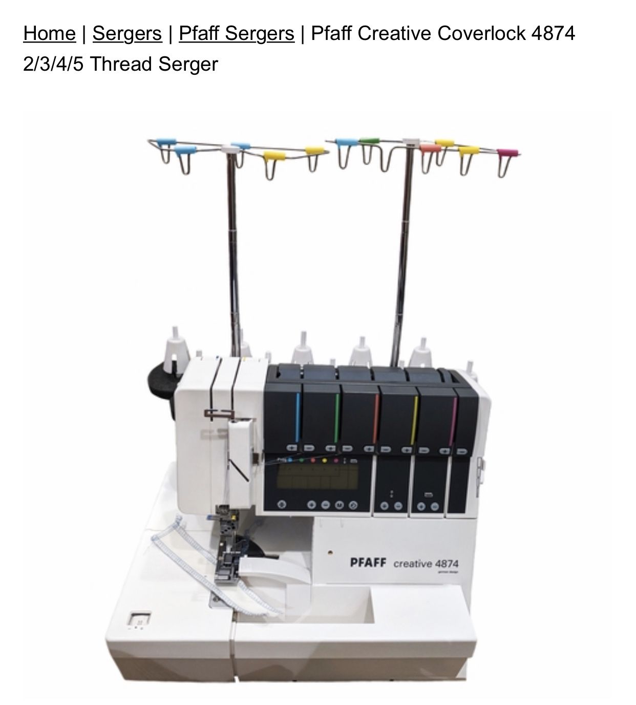 Pfaff 4874 The Creative Coverlock Serger for Sale in Kirkland, WA - OfferUp