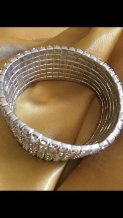 Wristband Wide Bracelet Dazzling For Wedding Occasion , $9